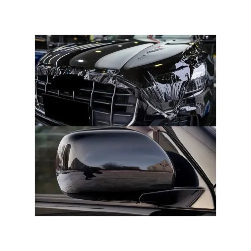 Folie auto autocolant PVC negru lucios cu tehnologie anti-bule 1.52m x 28m — imaginea 2