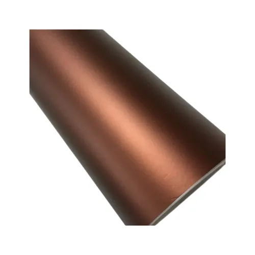 Folie auto Coffee crom mat pentru colantare caroserie cu tehnologie anti-bule 1m x 1.52m — imaginea 2