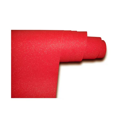 Folie auto cu efect sclipici rosu pentru colantare cu tehnologie anti-bule 1m x 1.5m