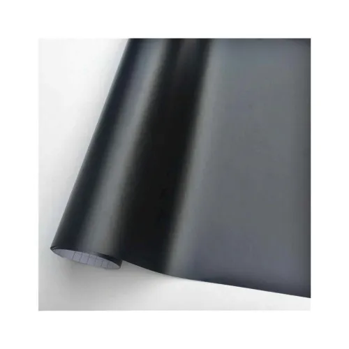 Folie auto negru mat pentru colantare cu tehnologie anti-bule 1m x 1.5m