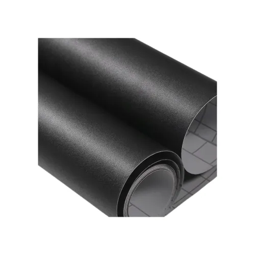 Folie auto negru mat texturat pentru colantare stalpi auto 1.5m x 28m