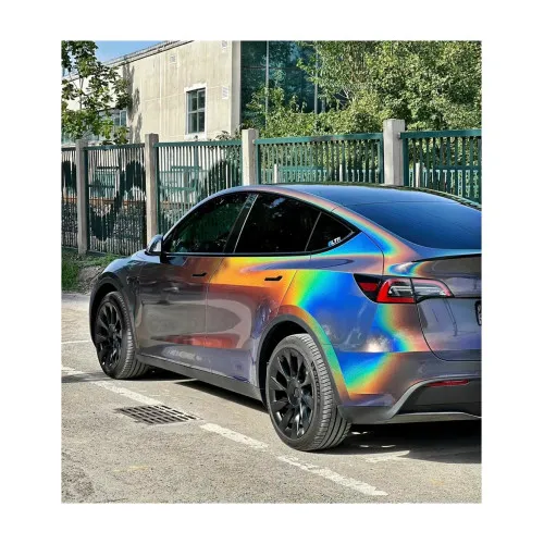Folie auto PET Premium cameleon metalizat perla pentru colantare caroserie cu tehnologie anti-bule 16m x 1.52m — imaginea 4