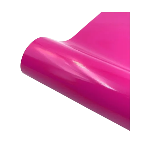 Folie auto PET Premium magenta lucios pentru colantare caroserie cu tehnologie anti-bule 1m x 1.52m