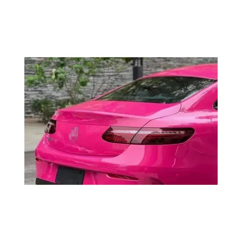 Folie auto PET Premium magenta lucios pentru colantare caroserie cu tehnologie anti-bule 1m x 1.52m — imaginea 5