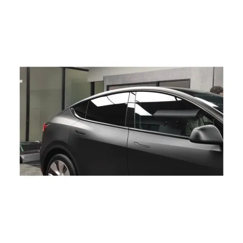 Folie auto PET Premium negru mat satinat pentru colantare caroserie cu tehnologie anti-bule 16m x 1.52m — imaginea 4