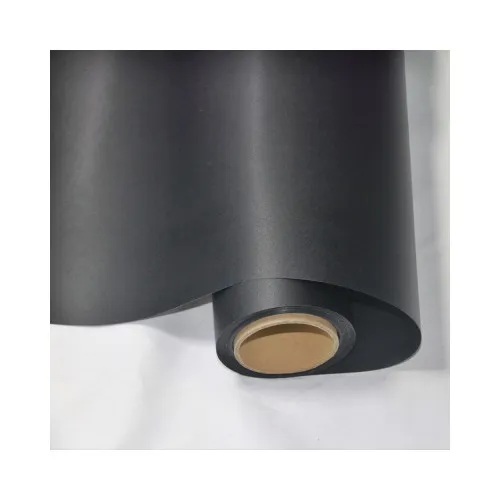 Folie auto PET Premium negru mat satinat pentru colantare caroserie cu tehnologie anti-bule 16m x 1.52m