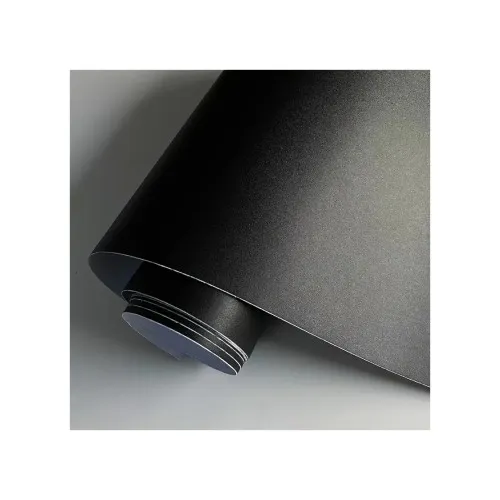 Folie auto PET Premium negru mat texturat pentru colantare caroserie cu tehnologie anti-bule 1m x 1.52m — imaginea 5