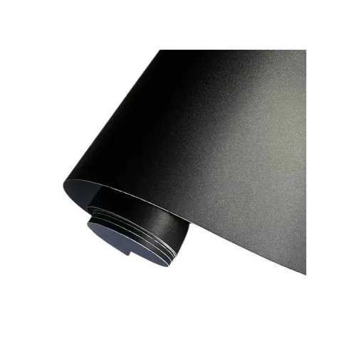 Folie auto PET Premium negru mat texturat pentru colantare caroserie cu tehnologie anti-bule 1m x 1.52m