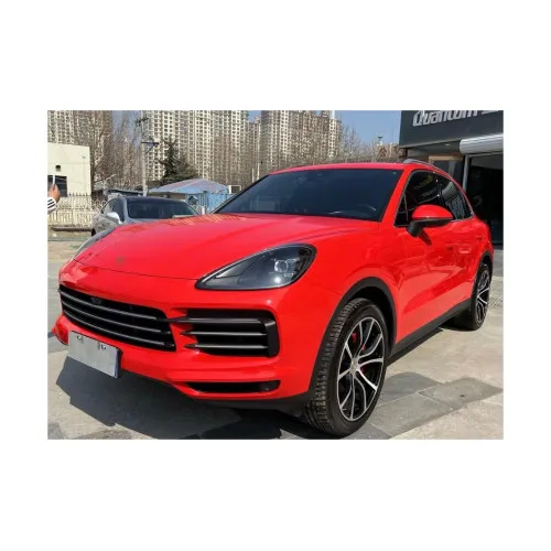 Folie auto PET Premium rosu Ferrari lucios pentru colantare caroserie cu tehnologie anti-bule 1m x 1.52m — imaginea 2