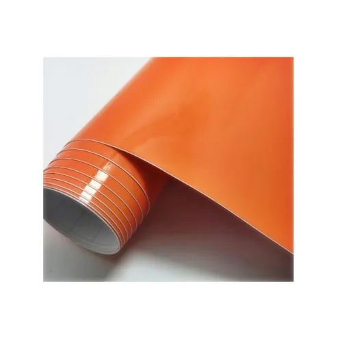 Folie auto Premium portocaliu lucios pentru colantare cu tehnologie anti-bule 1m x 1.52m / SF-30R