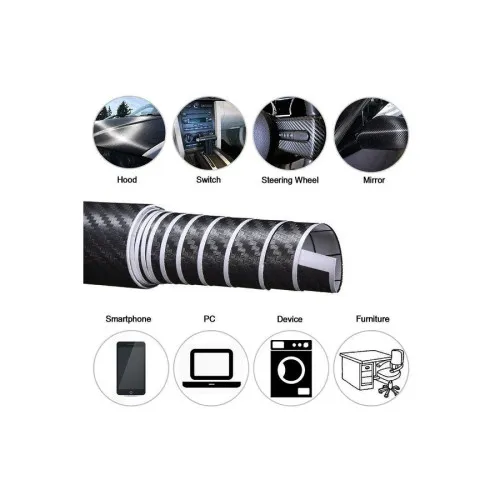 Folie carbon 3D albastra pentru colantare auto 1.27m x 1m — imaginea 5