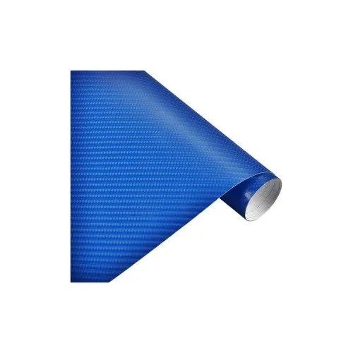 Folie carbon 3D albastra pentru colantare auto 1.27m x 28m