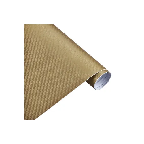 Folie carbon 3D aurie pentru colantare auto 1.27m x 28m