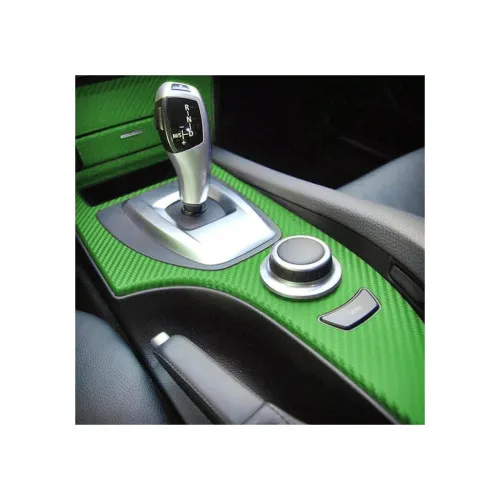 Folie carbon 3D verde pentru colantare auto 1.27m x 1m — imaginea 2