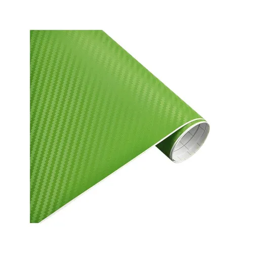 Folie carbon 3D verde pentru colantare auto 1.27m x 1m