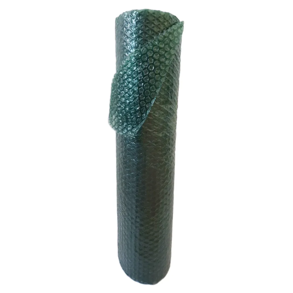Folie cu bule mici Jiffy, transparenta, verde, grosime 3.2 mm, 40 g/mp, 10 m
