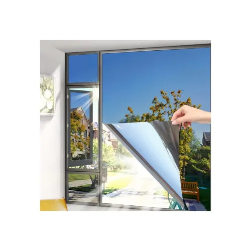Folie geamuri premium Silver cromata 35% reflectorizanta argintie 2PLY 2.0MIL 30m x 1.52m — imaginea 4