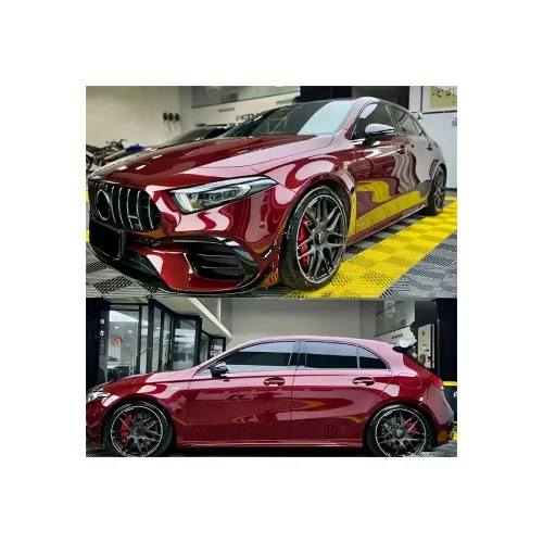 Folie protectie color PPF rosu dragon blood red Pet Premium 1 x 1.52 m — imaginea 2