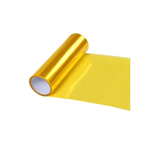 Folie protectie faruri si stopuri galbena 8m x 60cm — imaginea 2