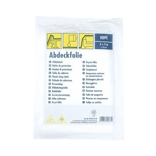 Folie protectie HDPE 4x4 m, transparent