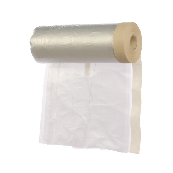 Folie protectie mobilier, cu banda adeziva, Lumytools LT 07750, 110 cm x 20 m