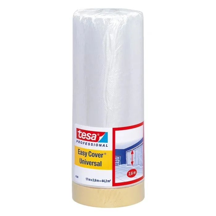 Folie protectie Tesa Easy Cover Universal, transparent, 17x2.6m