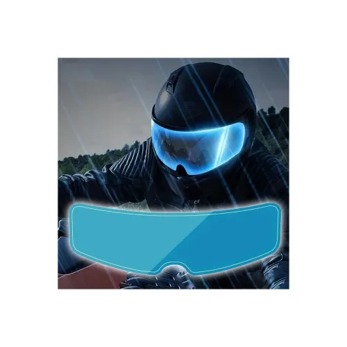 Folie protectie vizor casca moto cu montaj interior sau exterior si functie anti amprente — imaginea 3