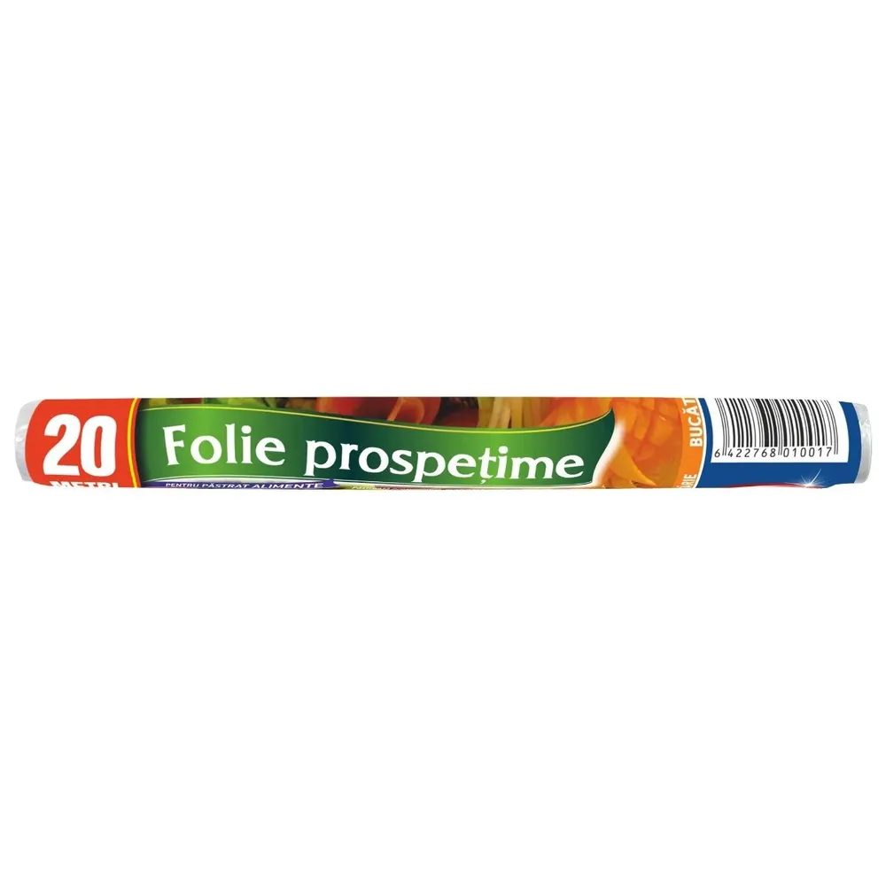 Folie stretch pentru alimente Misavan, transparent, 20 m