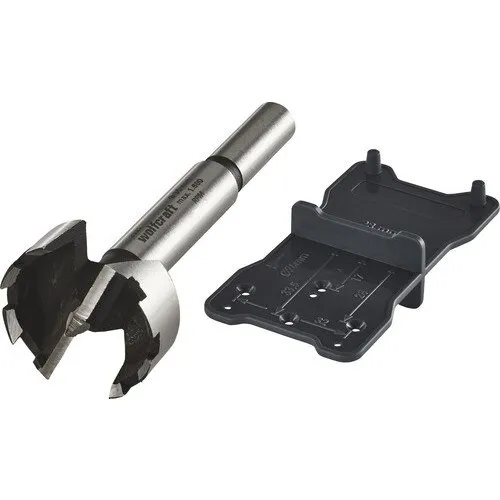 Freza lemn Forstner Wolfcraft Ø35 mm, prindere Ø10 mm, incl. sablon montaj balamale mobila