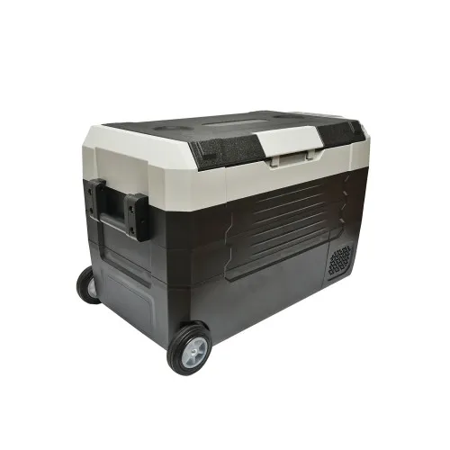 Frigider auto cu compresor 39.7L 12V 24V 220V tip troler cu roti si ecran LCD -20 +20°C — imaginea 3
