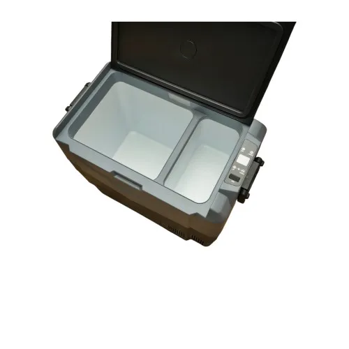 Frigider auto portabil cu compresor 45L 12V 24V 220V 60W zona dubla de racire afisaj LCD — imaginea 3