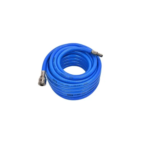 Furtun aer comprimat PVC armat 10 mm x 10 m cu cuple rapide Yato 2MPA
