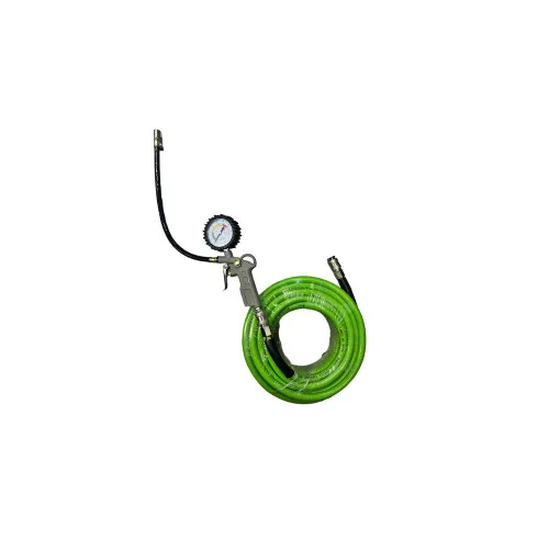Furtun umflat roti camion 15m cu pistol si manometru Verde