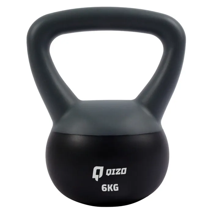 Gantera Qizo HKDB131, PVC, negru + gri, 6 kg