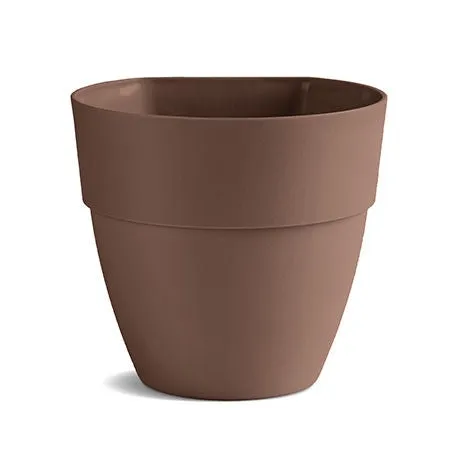 Ghiveci din plastic Gardena, pentru balustrada, interior / exterior, rotund, antracit, 15 x 13.5 cm