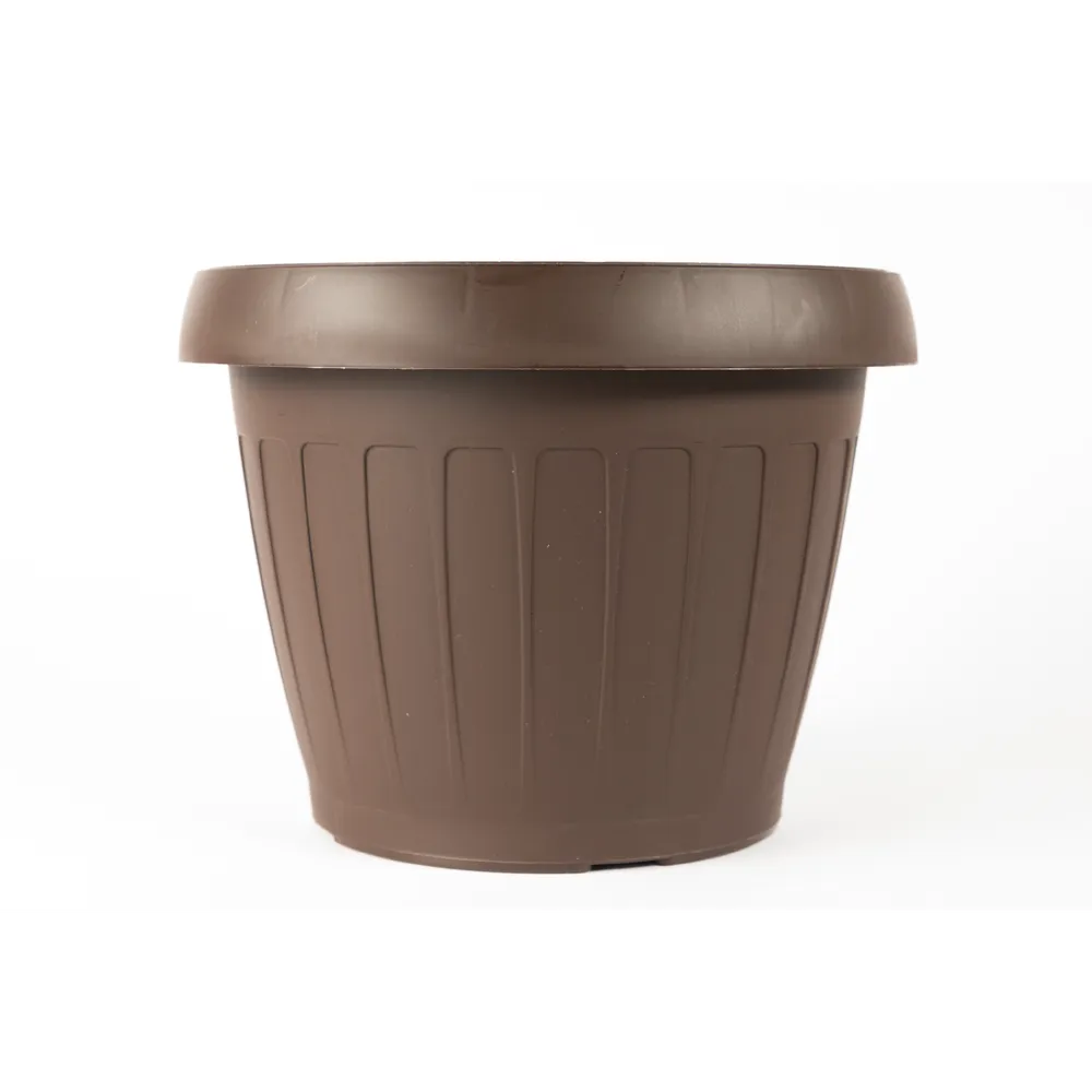 Ghiveci flori Dalia, plastic, Ø 13.5 cm, maro