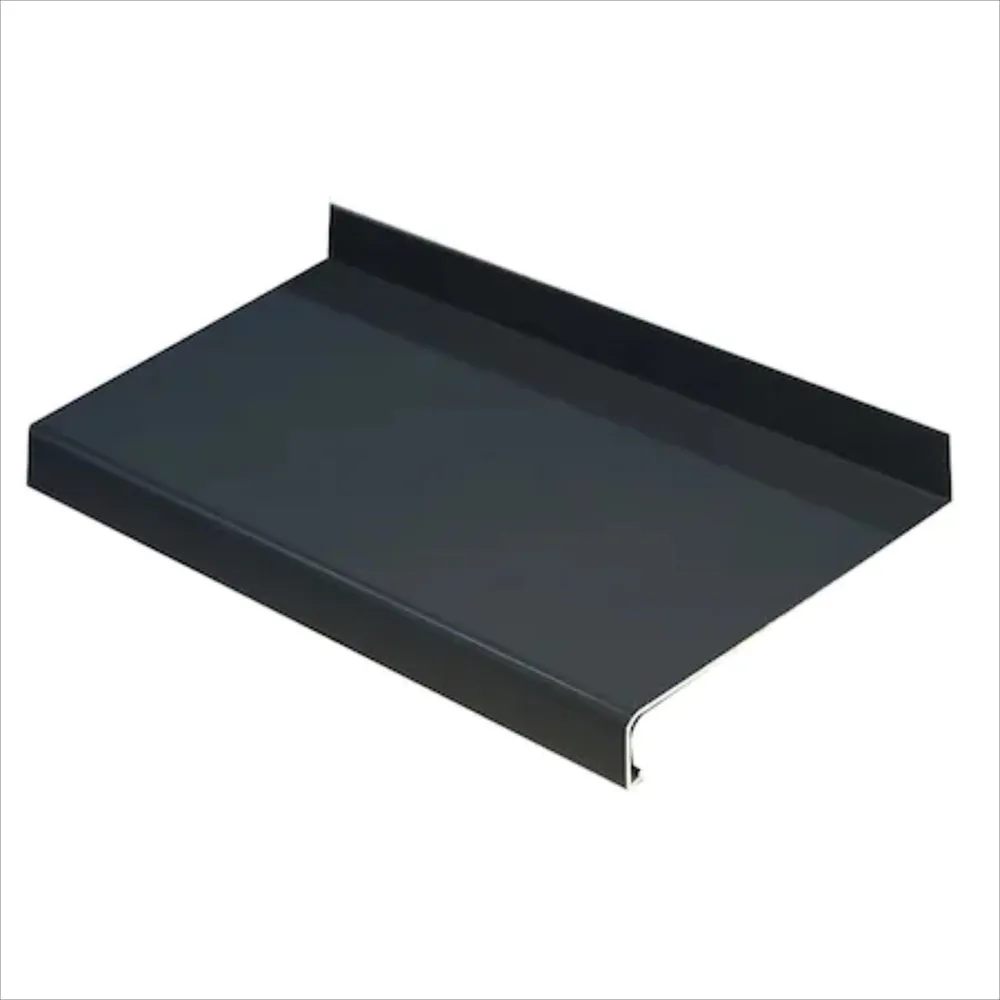 Glaf exterior, aluminiu, gri 150 x 25 cm