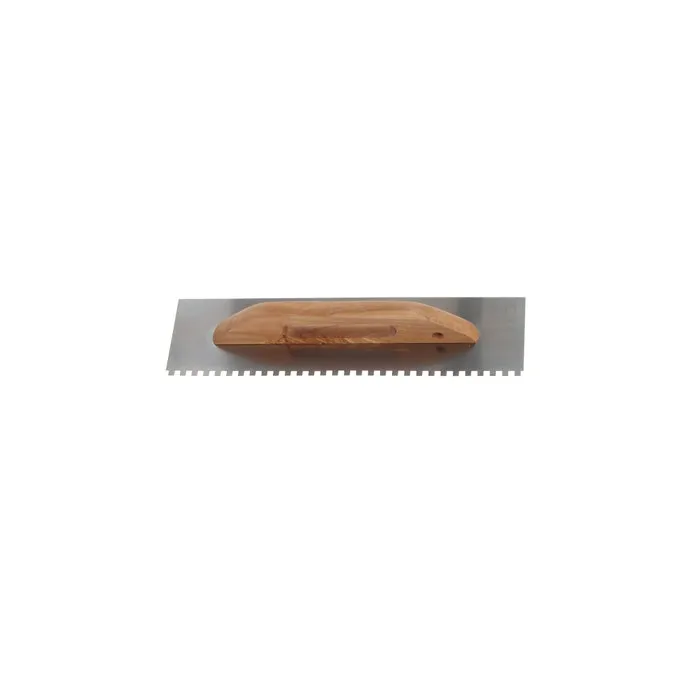 Gletiera inox Holzer, cu dinti de 8 mm, 48 x 13 cm