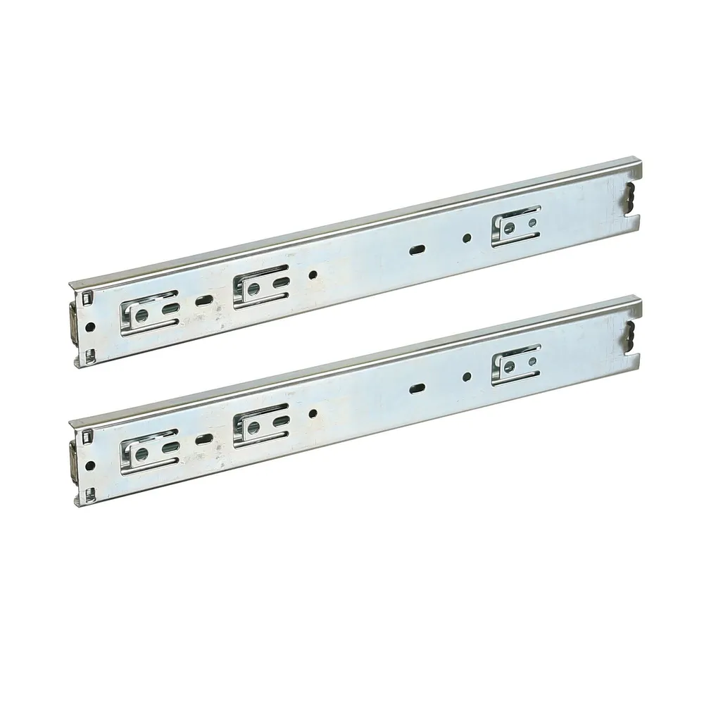 Glisiere sertar, glisare totala, 350 mm, max 30 kg, nichelat (set 2 buc)