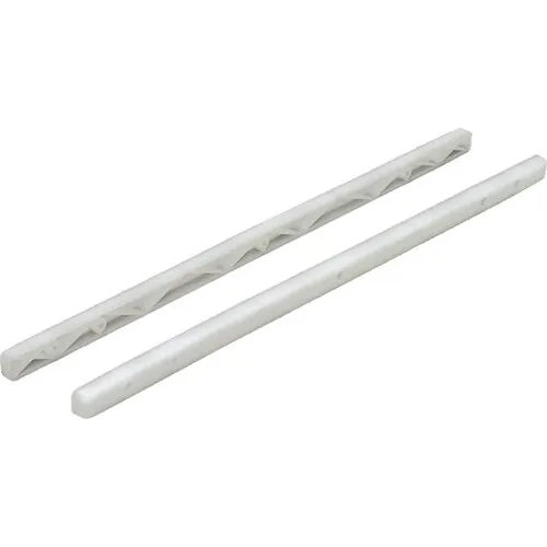 Glisiere simple tip sina Hettich 385x15, 5x10 mm, plastic alb, 1 pereche