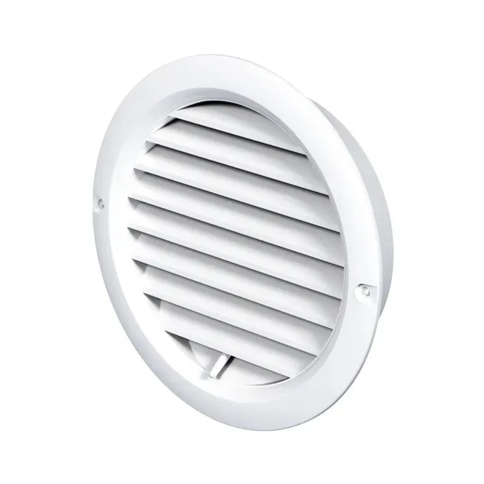 Grila cu reglaj Vents MV 100 BVR, alb, plastic, D 100 mm