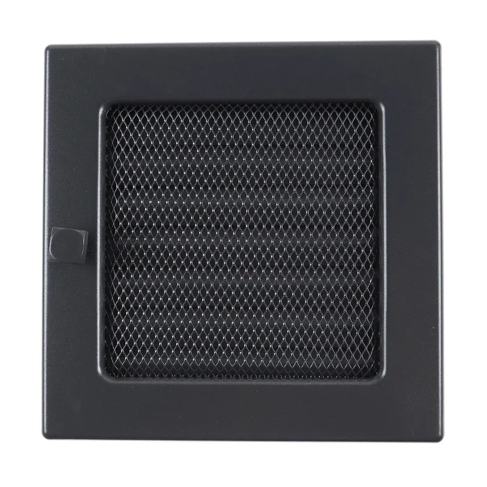 Grila semineu Haco LKM, cu sistem de inchidere, metalica, grafit, 170 x 170 mm