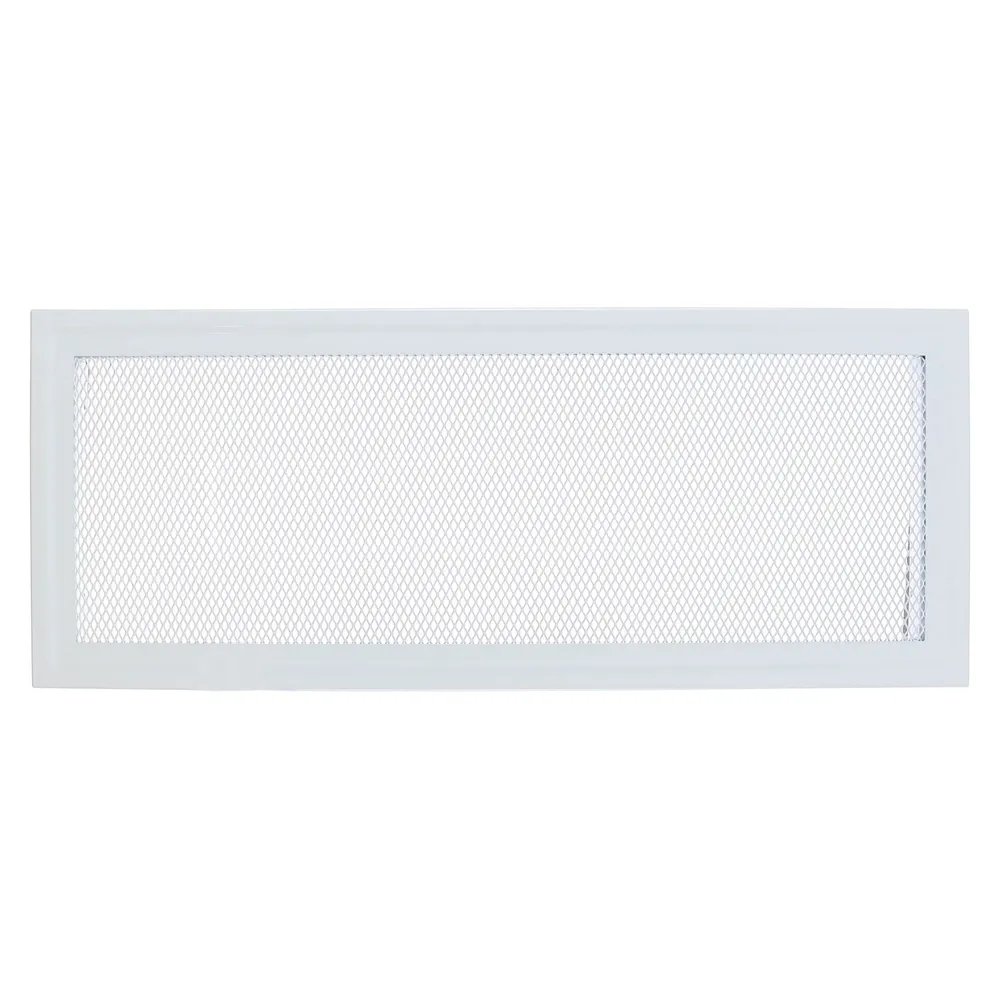 Grila semineu MK6B, metalica, alba, 470 x 170 mm