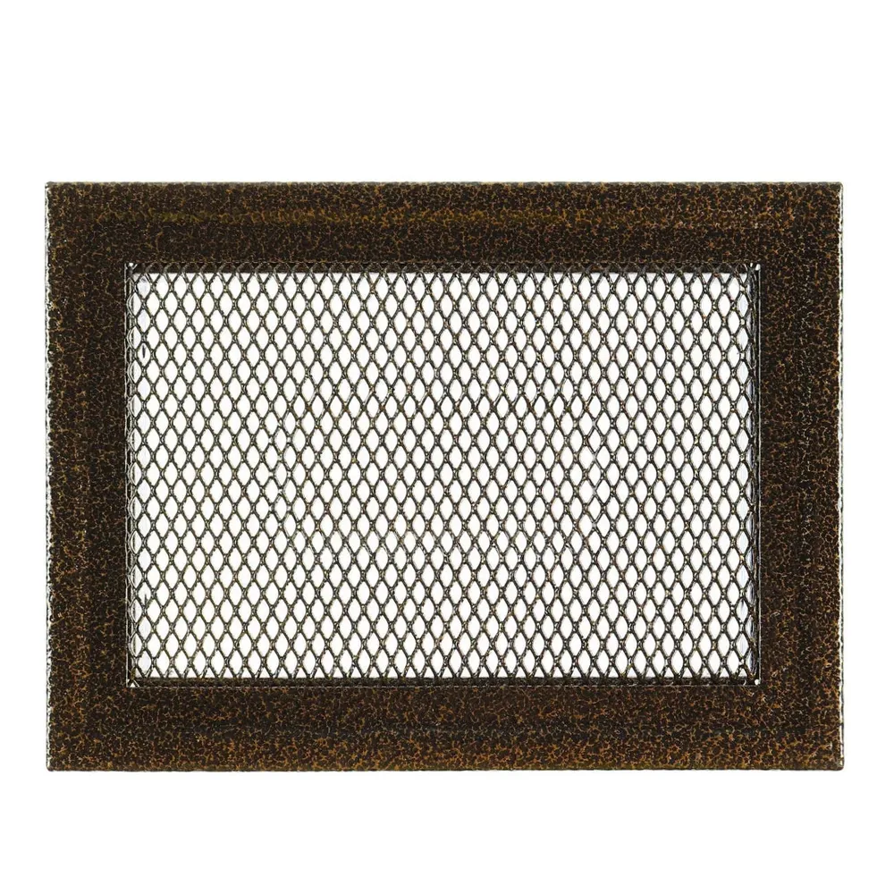 Grila semineu, MK8AN, metalica, maro, 160 x 110 mm