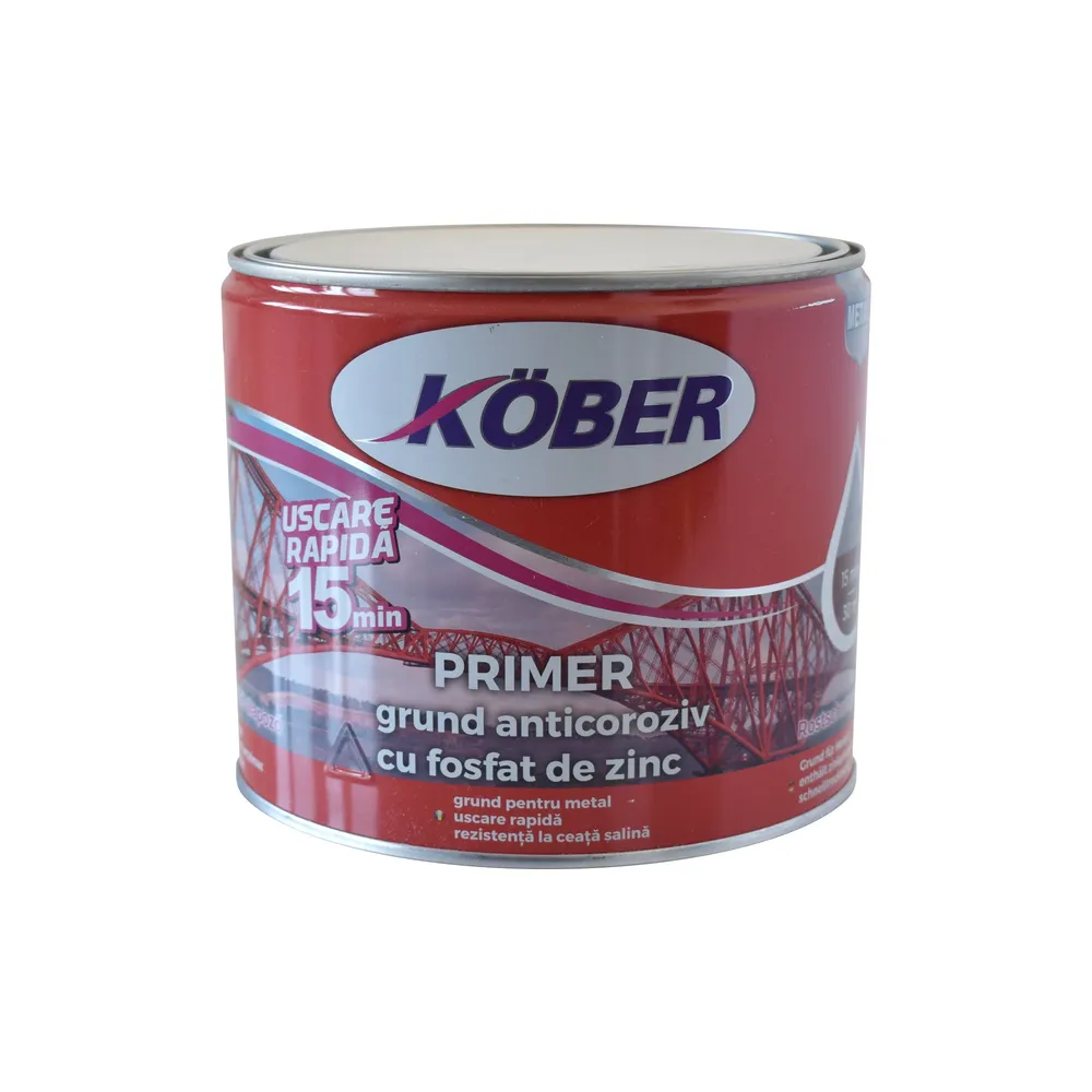 Grund metal oxid zinc Kober, rosu, 2.5 L