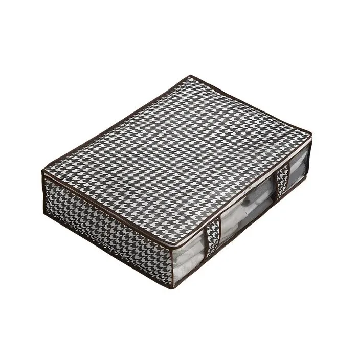Husa depozitare MB-008S, pliabila, alb + negru, 60 x 45 x 15 cm