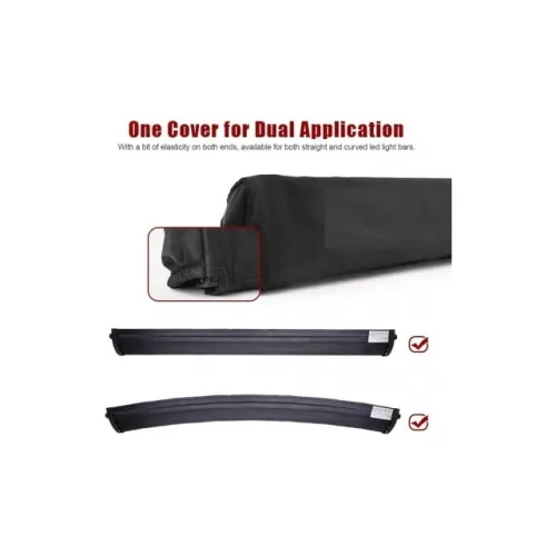 Husa protectie proiector auto si LED bar 132 cm 52 inch universala negru — imaginea 4