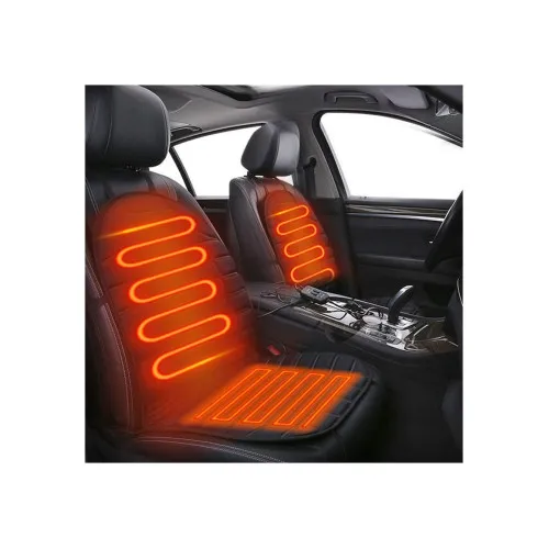 Husa scaun auto cu incalzire 12V reglaj 2 trepte universala Negru HL — imaginea 2