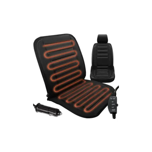 Husa scaun auto cu incalzire 2 trepte alimentare bricheta 12V universala Negru — imaginea 2