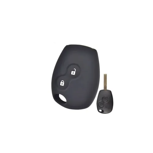 Husa silicon carcasa telecomanda 2 butoane compatibila Logan — imaginea 3
